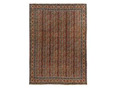 Antique hand-knotted wool rug in Red, 7'0" x 10'4", SKU O078352