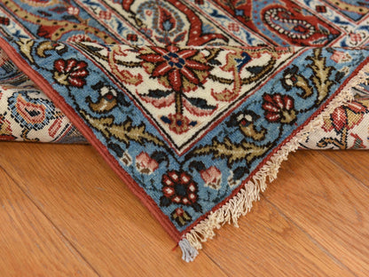 Red 7'0" x 10'4" Antique Hand knotted Wool Rug - Sku: O078352