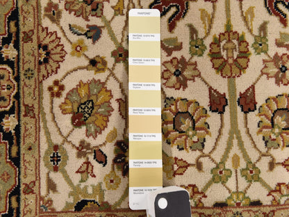 Ivory 2'8" x 6'1" Fine Oriental Hand knotted Wool Rug - Sku: O078363