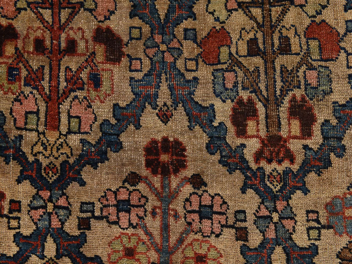 Bidjar Antique hand-knotted wool rug in Brown, 12'2" x 14'7", SKU O078367