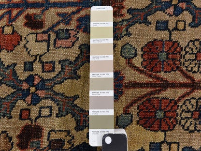 Bidjar Antique hand-knotted wool rug in Brown, 12'2" x 14'7", SKU O078367