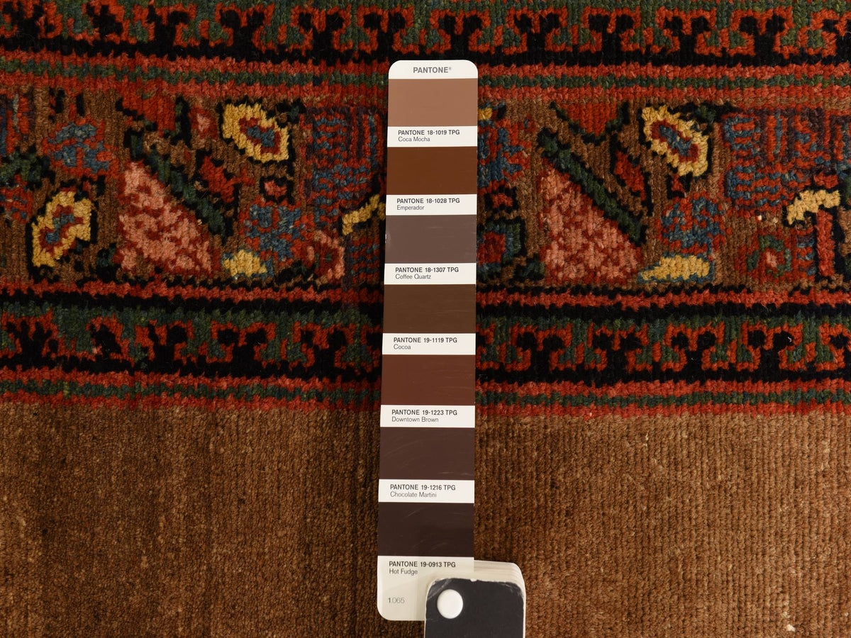 Serab Antique hand-knotted wool runner in Brown, 3'2" x 15'0", SKU O078368