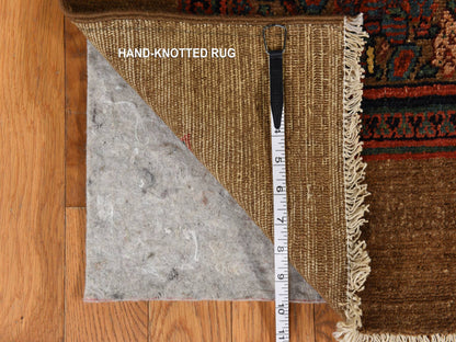 Serab Antique hand-knotted wool runner in Brown, 3'2" x 15'0", SKU O078368