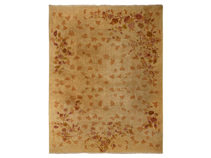 Antique hand-knotted wool rug in Brown, 8'10" x 11'8", SKU O078369