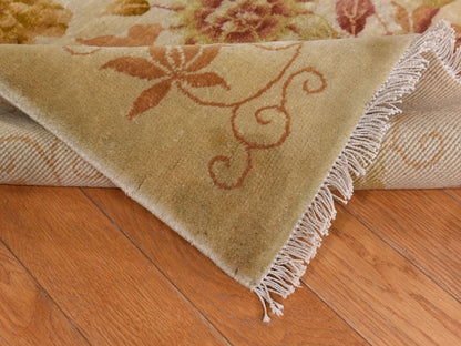 Antique hand-knotted wool rug in Brown, 8'10" x 11'8", SKU O078369