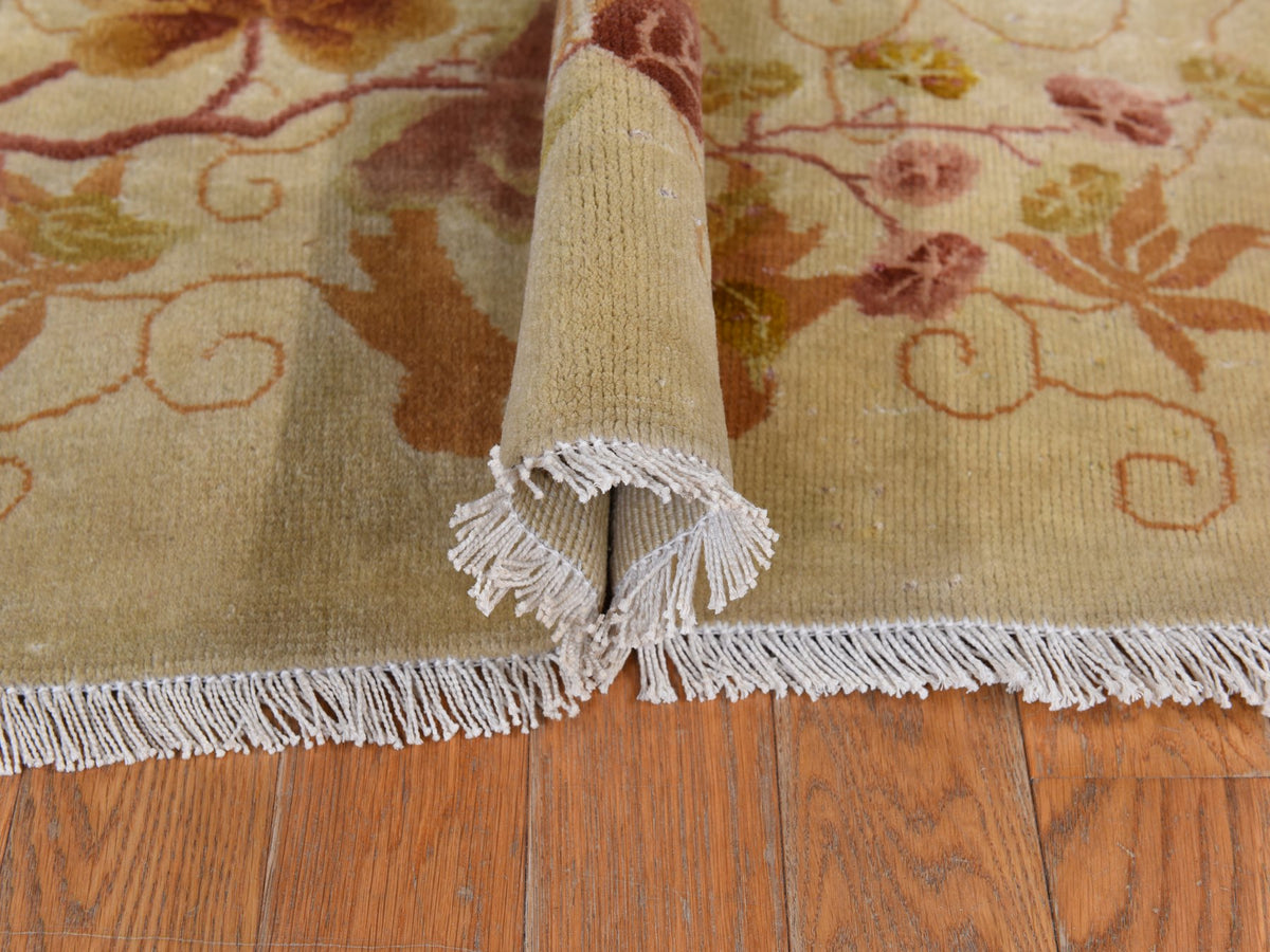 Antique hand-knotted wool rug in Brown, 8'10" x 11'8", SKU O078369