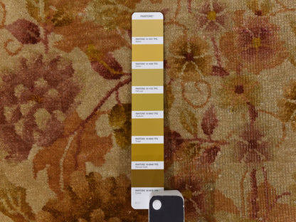 Antique hand-knotted wool rug in Brown, 8'10" x 11'8", SKU O078369