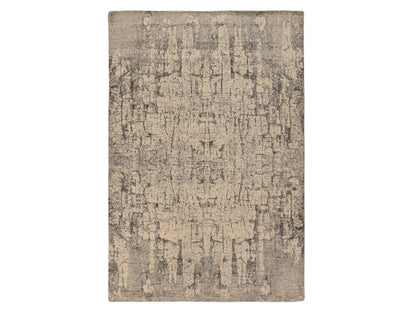 Grey 6'0" x 9'0" Modern / Contemporary Hand knotted Wool Rug - Sku: O078390