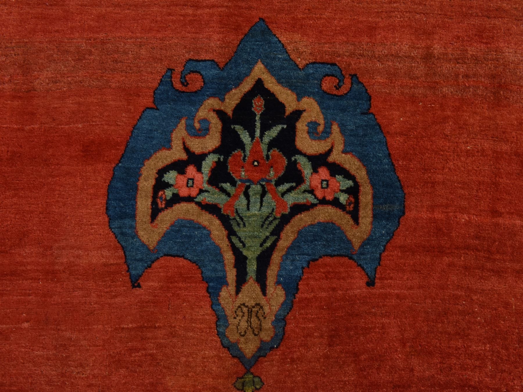 Bidjar Antique hand-knotted wool rug in Red & Blue, 13'6" x 19'2" — SKU O078412 (view 2)
