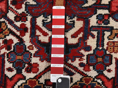 Ivory 8'3" x 11'1" Persian Hand knotted Wool Rug - Sku: O078433
