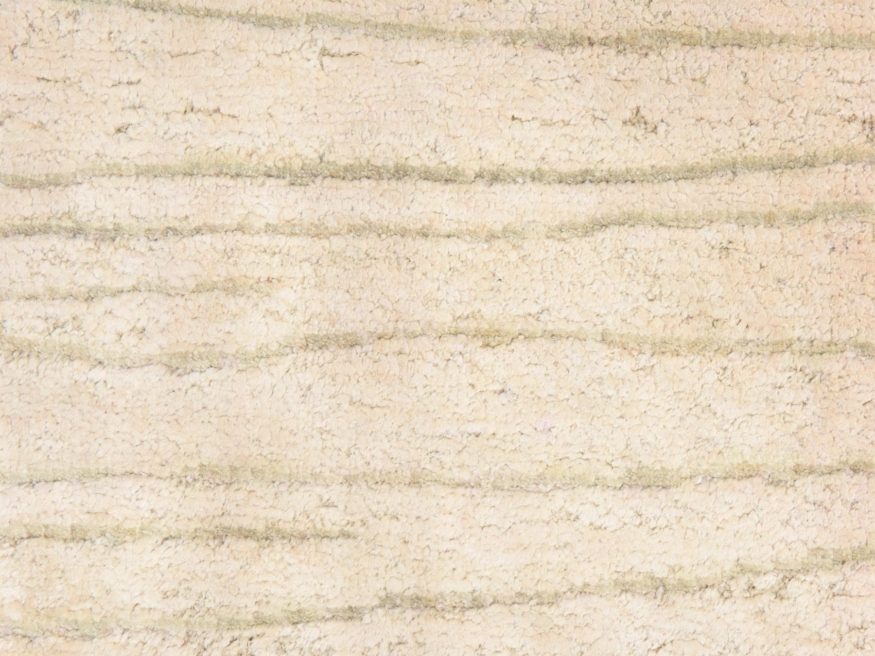 Ivory 2'0" x 3'0" Modern and Contemporary Hand knotted Wool/Silk Rug - Sku: O078445