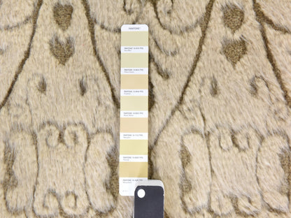 Beige 2'0" x 3'2" Tribal & Geometric Hand knotted Wool Rug - Sku: O078472