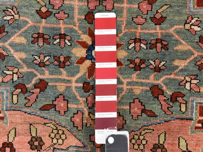 Sarouk Antique hand-knotted wool rug in Ivory & Midnight Blue, 8'5" x 11'4" — SKU O078476 (view 5)
