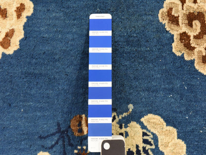 Blue 3'0" x 5'6" Antique Hand knotted Wool Rug - Sku: O078478