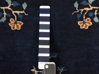 Blue 3'0" x 4'6" Antique Hand knotted Wool Rug - Sku: O078479