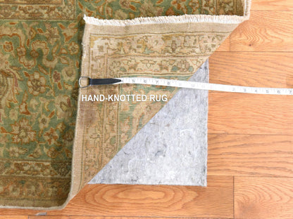 Brown 9'9" x 13'0" Vintage Hand knotted Wool Rug - Sku: O078480