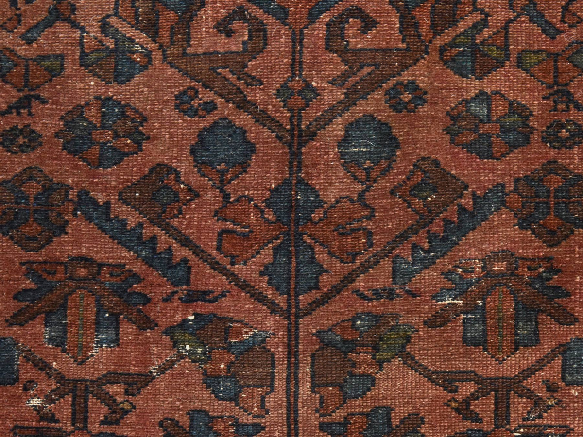Antique hand-knotted wool rug in Brown, 3'3" x 5'5" — SKU O078483 (view 2)