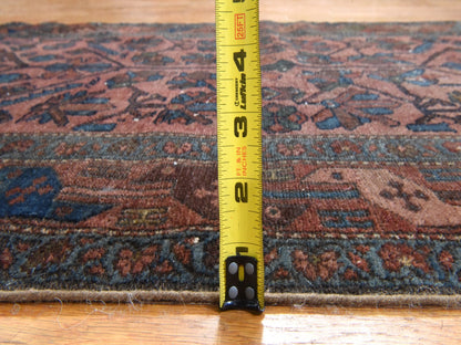 Brown 3'3" x 5'5" Antique Hand knotted Wool Rug - Sku: O078483