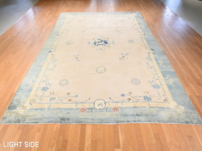 Pink 10'8" x 15'8" Antique Hand knotted Wool Rug - Sku: O078499