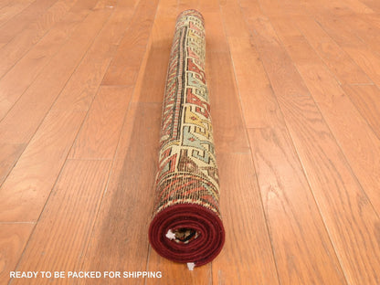 Antique hand-knotted wool rug in Gray & Ivory, 3'5" x 5'1" — SKU O078507 (view 5)