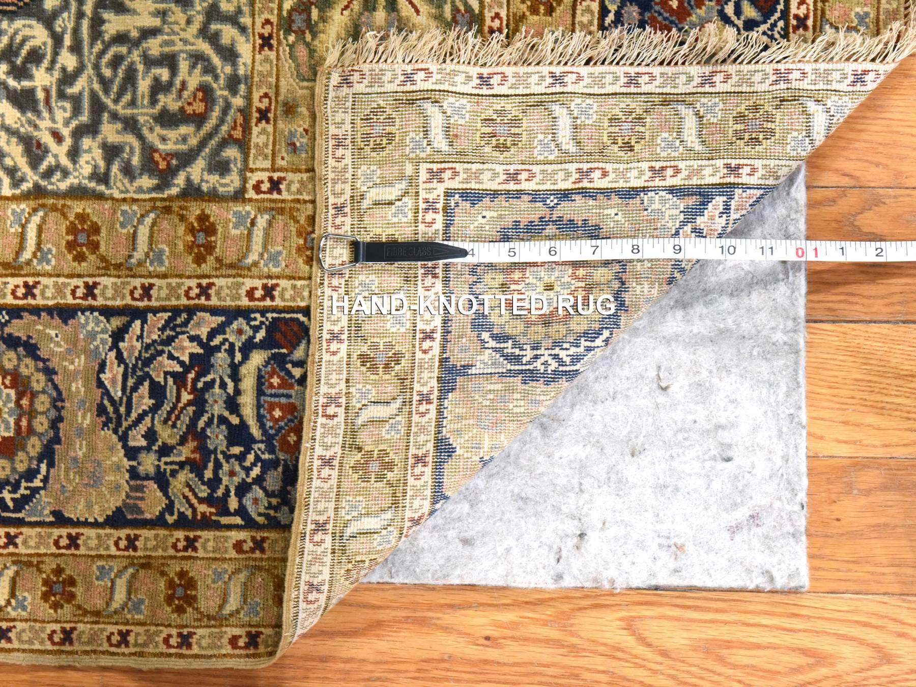 Fine Oriental hand-knotted wool rug in Pink, 4'2" x 5'8" — SKU O078510 (view 3)