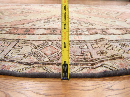 Beige 6'3" x 12'8" Antique Hand knotted Wool Rug - Sku: O078520