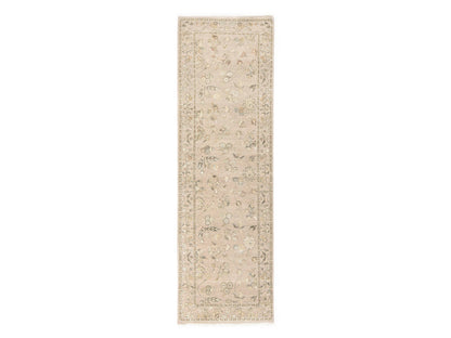 Brown 3'0" x 9'4" Rajasthan Hand knotted Wool/Silk Rug - Sku: O078528