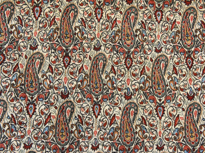 Boteh Persian hand-knotted wool rug in Ivory, 7'10" x 10'9" — SKU O078539 (view 4)