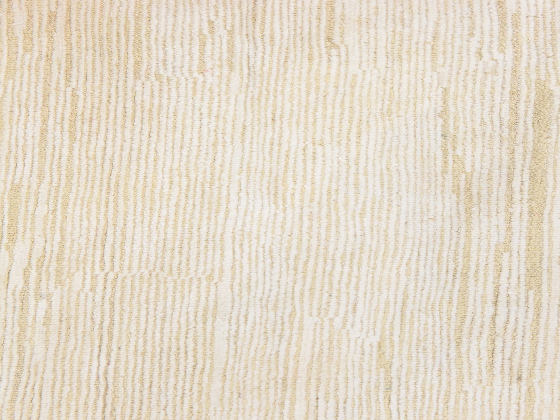 Ivory 2'6" x 4'8" Modern and Contemporary Hand knotted Wool Rug - Sku: O078552