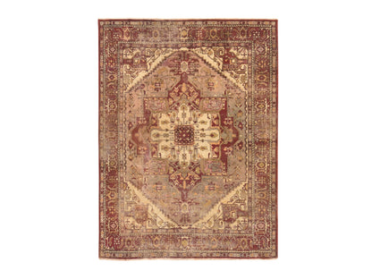 Heriz Antique hand-knotted wool rug in Red, 8'6" x 11'3" — SKU O078561