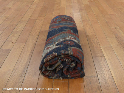 Kazak Antique hand-knotted wool rug in Red, 5'1" x 8'7" — SKU O078563 (view 7)