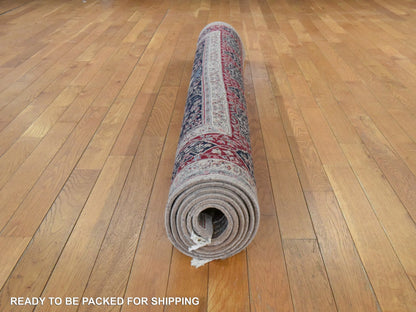 Blue 5'8" x 8'9" Fine Oriental Hand knotted Wool Rug - Sku: O078565