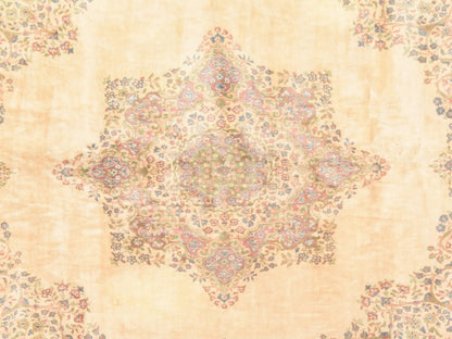 Persian hand-knotted wool rug in Ivory & Green, 11'6" x 12'1" — SKU O078568 (view 5)