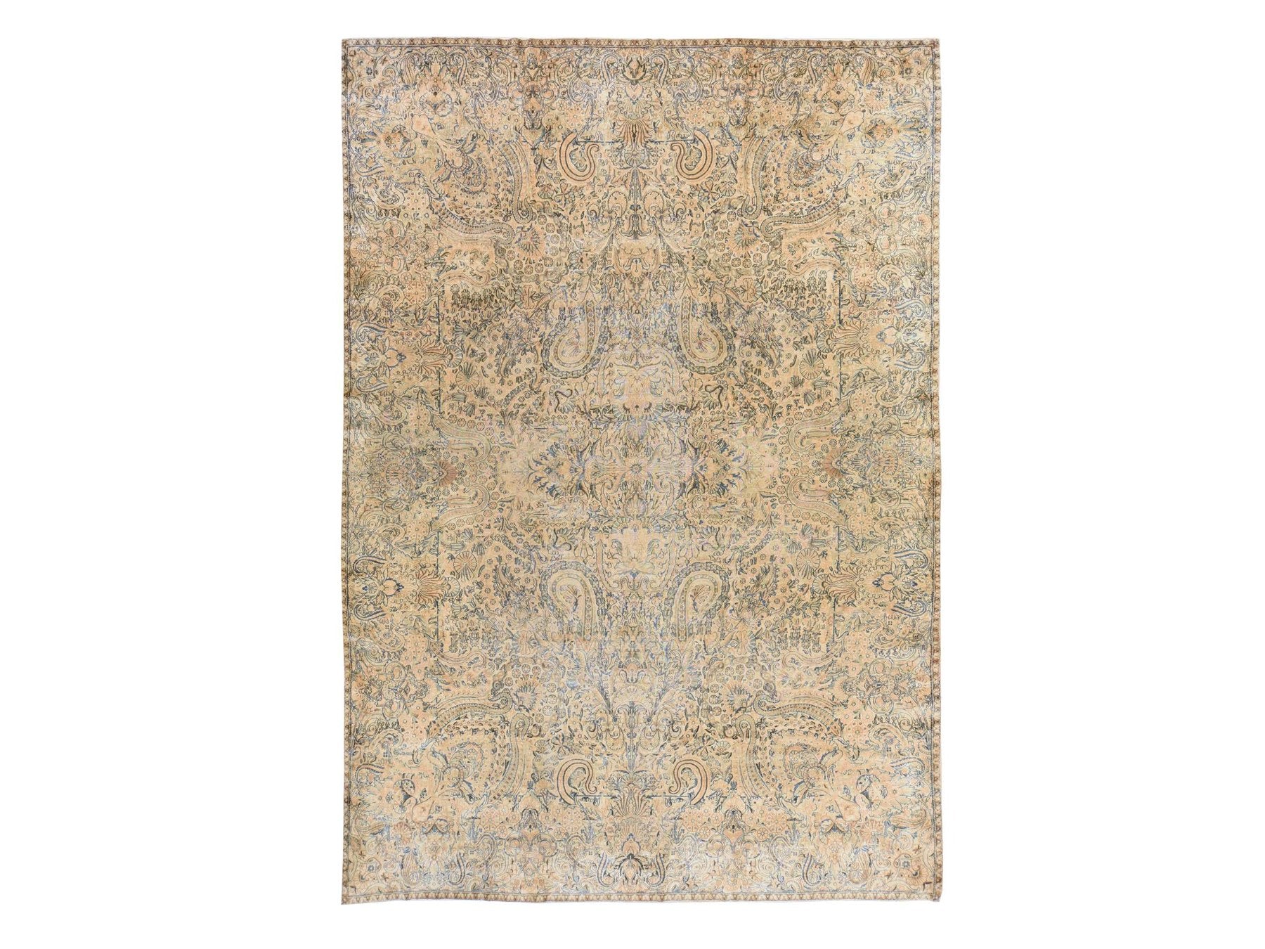 Brown 9'6" x 13'9" Persian Hand knotted Wool Rug - Sku: O078571