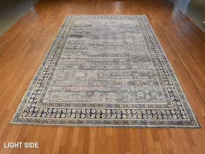 Black 9'10" x 14'2" Khotan and Samarkand Hand knotted Silk Rug - Sku: O078577