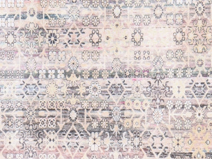 Black 9'10" x 14'2" Khotan and Samarkand Hand knotted Silk Rug - Sku: O078577