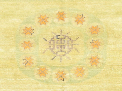 Green 8'2" x 10'2" Khotan and Samarkand Hand knotted Silk Rug - Sku: O078578