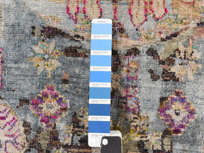 Khotan Khotan hand-knotted silk rug in Pink & Ivory, 7'10" x 10'5" — SKU O078580 (view 6)