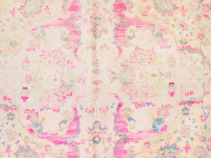 Amritsar Transitional hand-knotted silk rug in Pink, 7'11" x 10' — SKU O078582 (view 5)