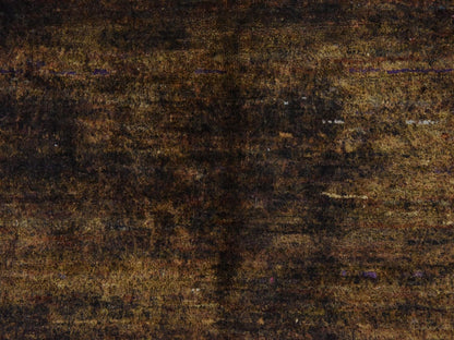 Brown 7'11" x 10'1" Khotan and Samarkand Hand knotted Silk Rug - Sku: O078585