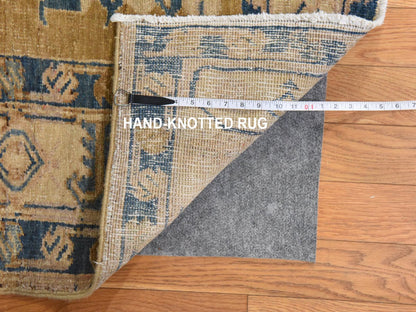 Green 9'1" x 14'0" Oushak And Peshawar Hand knotted Wool Rug - Sku: O078595