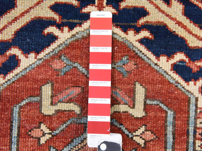 Blue 11'7" x 19'0" Antique Hand knotted Wool Rug - Sku: O078603