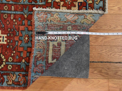 Blue 11'7" x 19'0" Antique Hand knotted Wool Rug - Sku: O078603