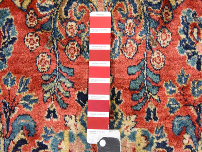 Red 8'1" x 12'0" Antique Hand knotted Wool Rug - Sku: O078605