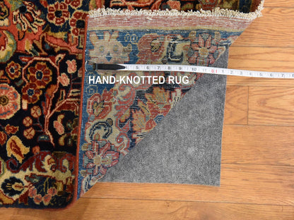 Red 8'1" x 12'0" Antique Hand knotted Wool Rug - Sku: O078605