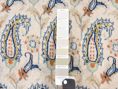 Ivory 9'10" x 12'5" Persian Hand knotted Wool Rug - Sku: O078607