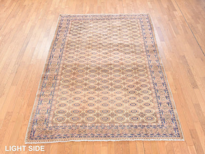 Beige 6'2" x 9'3" Vintage Hand knotted Wool Rug - Sku: O078609