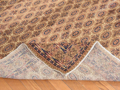 Beige 6'2" x 9'3" Vintage Hand knotted Wool Rug - Sku: O078609