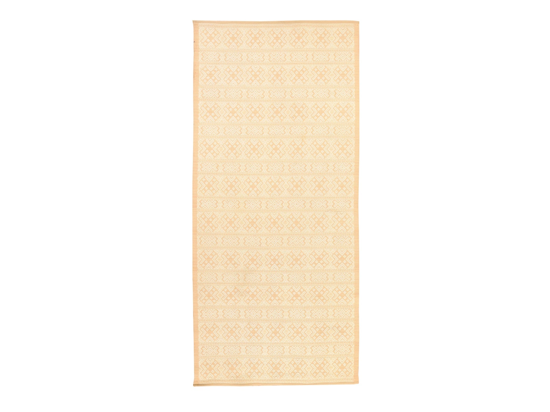 Ivory 4'9" x 10'9" Modern and Contemporary Hand knotted Wool Rug - Sku: O078621