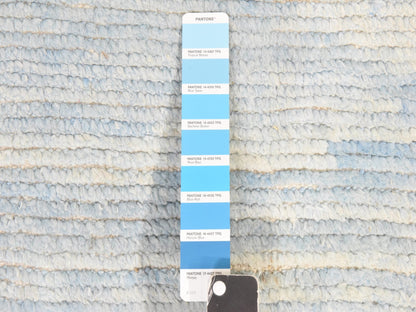 Tribal & Geometric hand-knotted wool runner in Ivory, 2'4" x 24'5" — SKU O078624 (view 4)